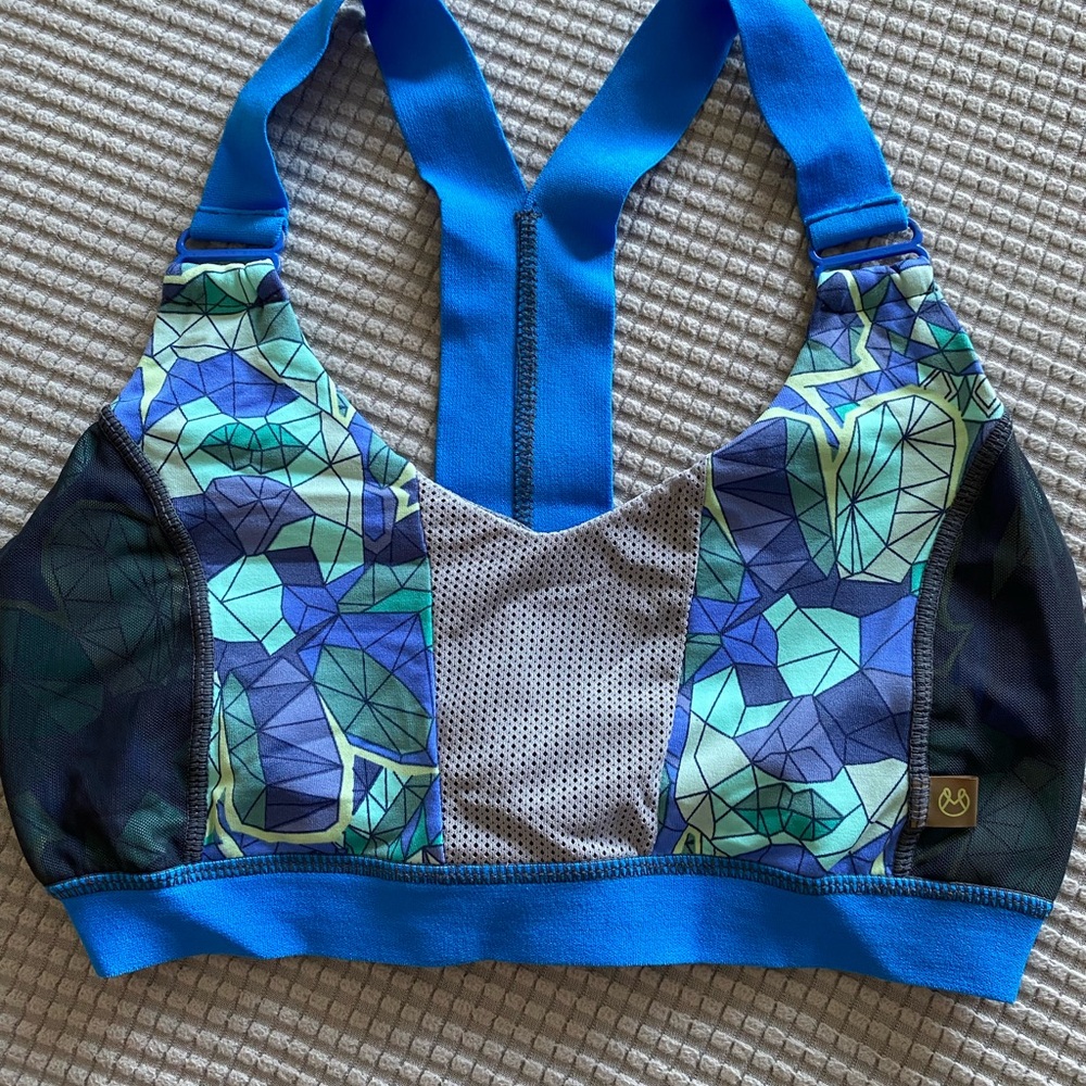 Maaji Blue and Green Sports Bra